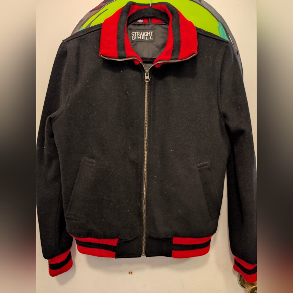 Straight to Hell Black and Red Women's Jacket